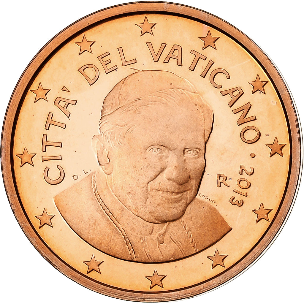 VATIKÁN, 
  
  Benedikt XVI., 
  
  2 euro centy