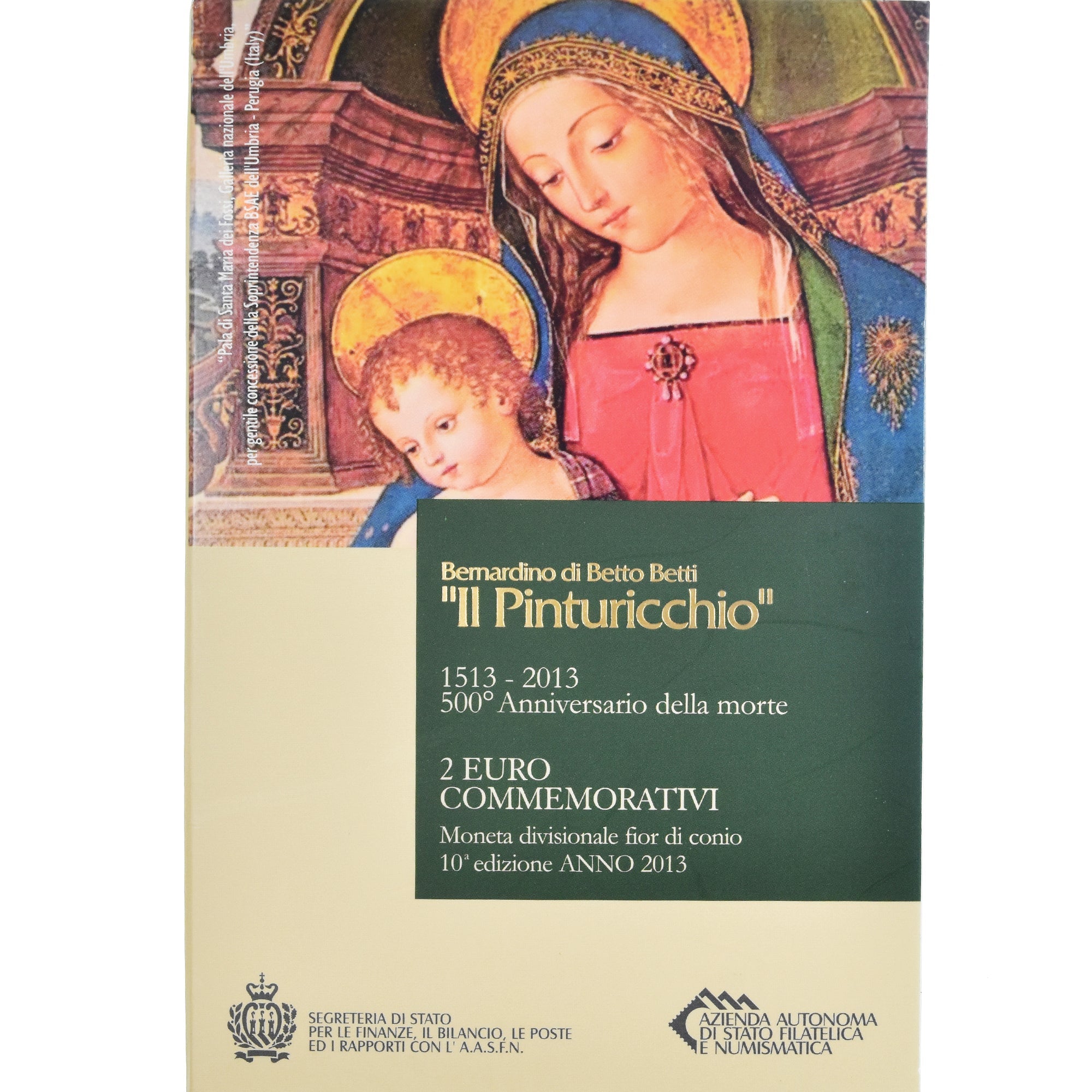 San Marino, 
  
  2 eura, 
  
  Il Pinturicchio
