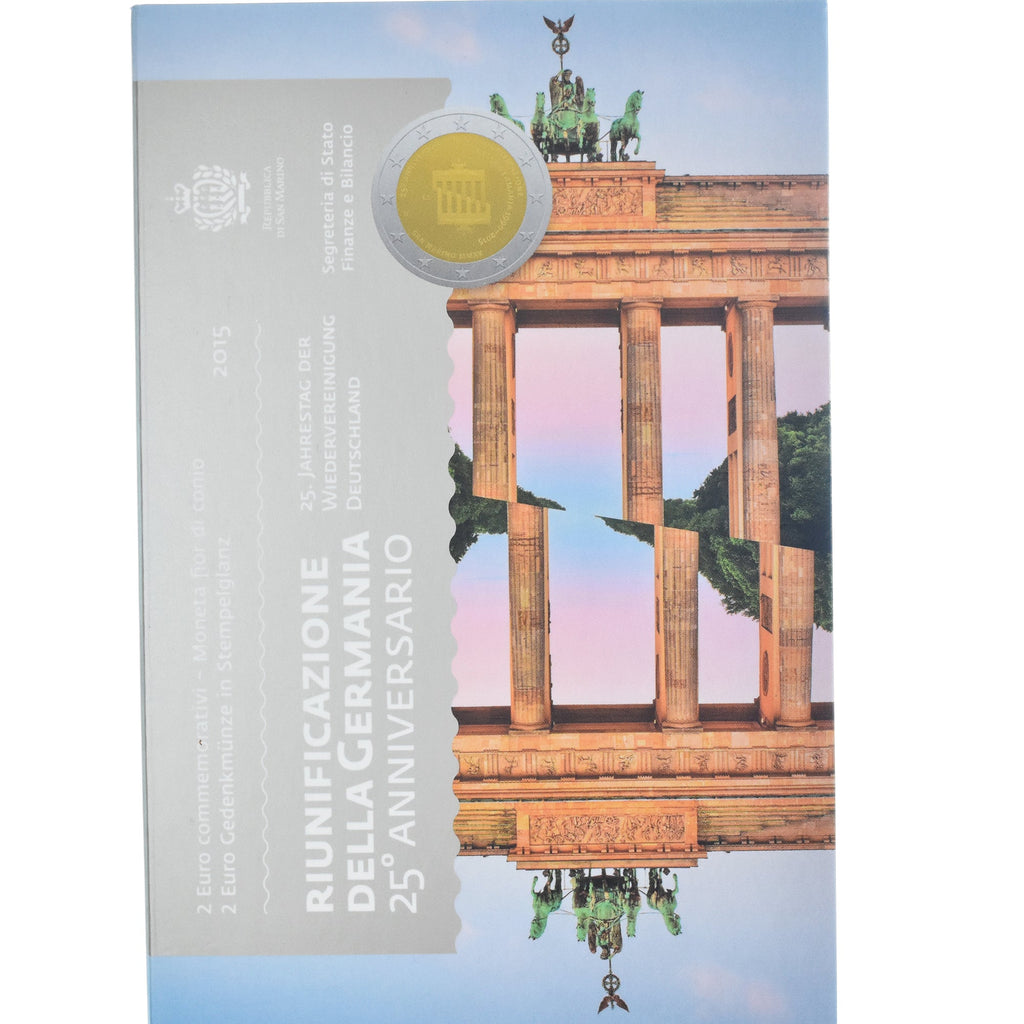 San Marino, 
  
  2 eura, 
  
  znovusjednocení l'Allemagne