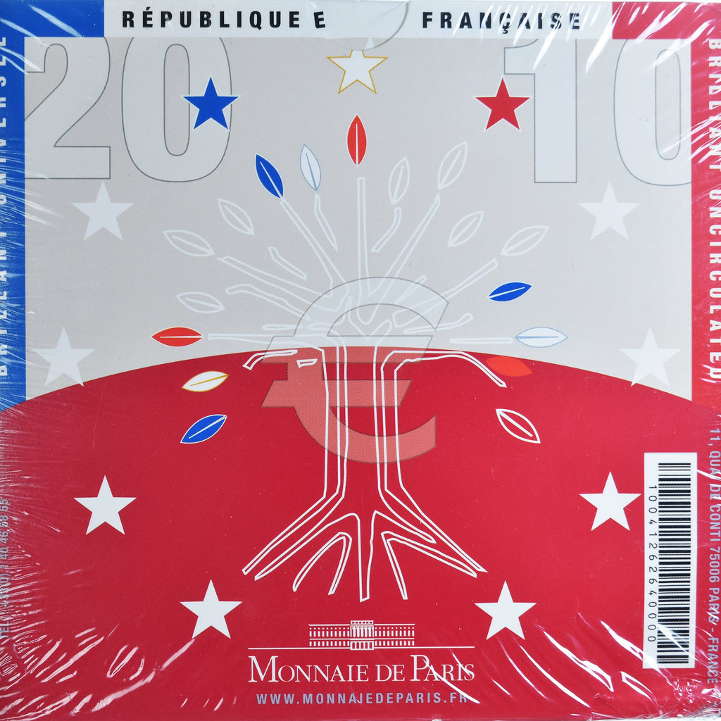 Francie, 
  
  Monnaie de Paris, 
  
  1 cent až 2 eura