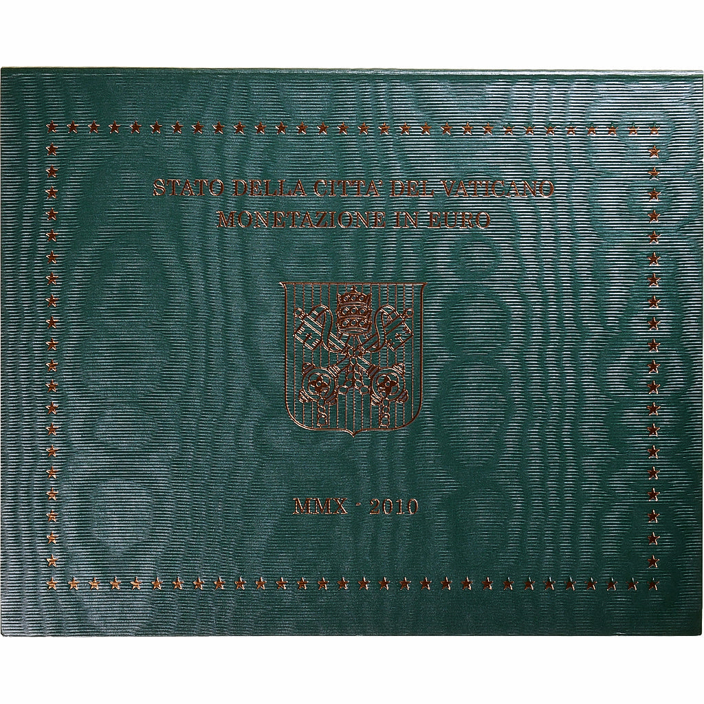 Vatikán, 
  
  1 cent až 2 eura, 
  
  2010