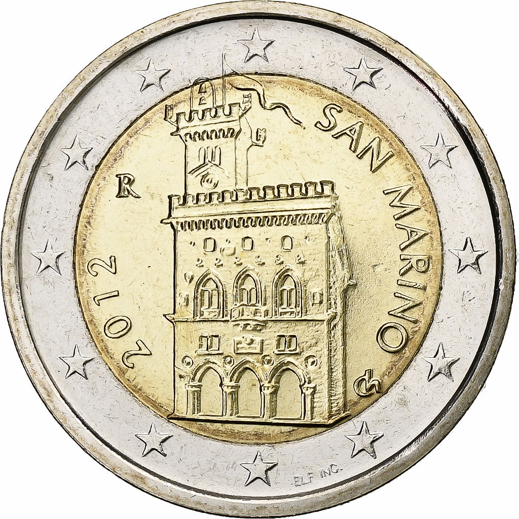 San Marino, 
  
  2 eura, 
  
  2012