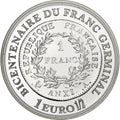 Francie, 
  
  1 1/2 eura, 
  
  Bicentenaire du franc germinal