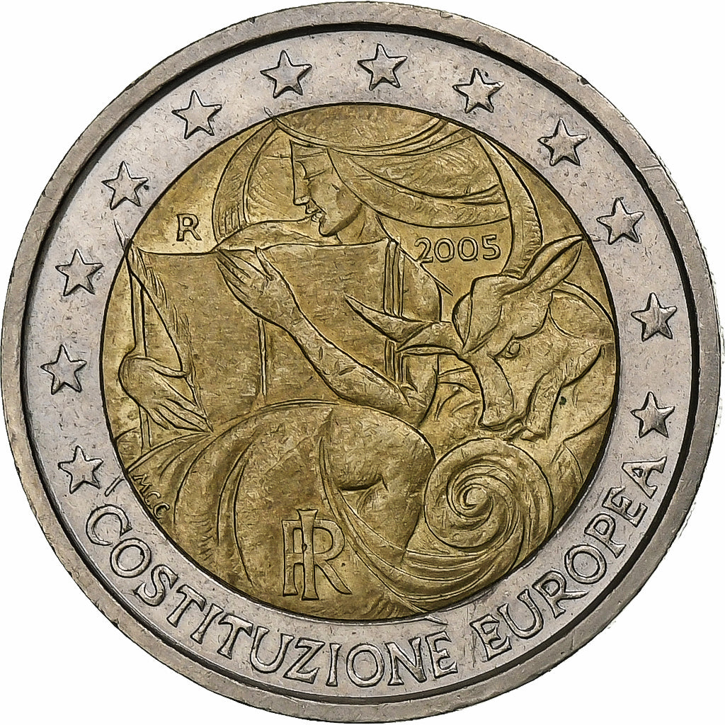 Itálie, 
  
  2 eura, 
  
  2005