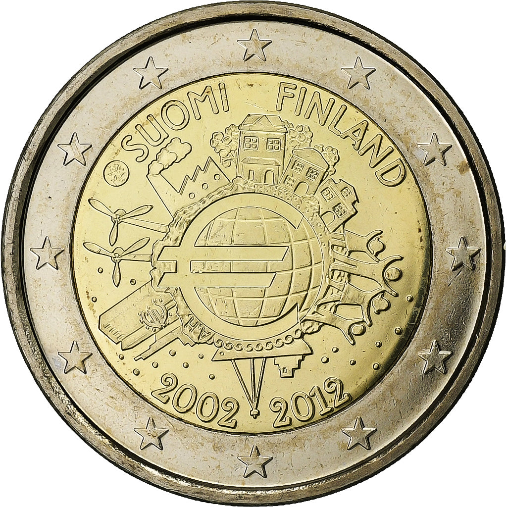 Finsko, 
  
  ražení euromincí, 
  
  10. výročí