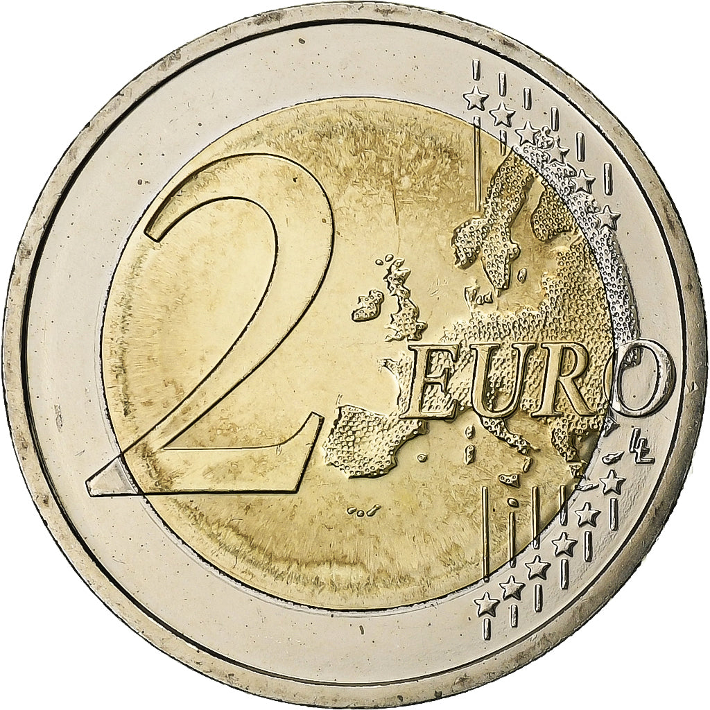 NĚMECKO - FEDERÁLNÍ REPUBLIKA, 
  
  2 eura, 
  
  Drapeau européen