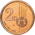 Monako, 
  
  2 euro centy, 
  
  neoficiální soukromá mince