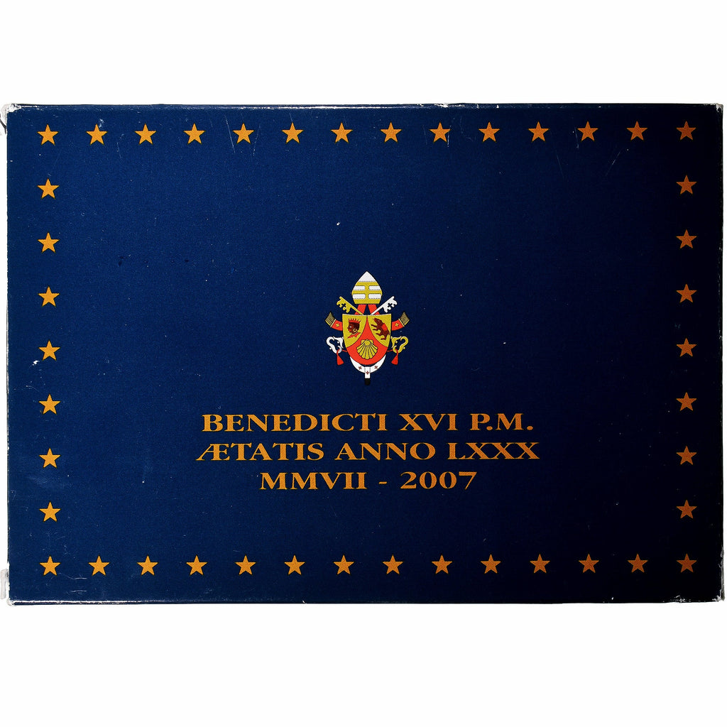 Vatikán, 
  
  Benedikt XVI., 
  
  Sada 1 ct. - 2 eura + medaile