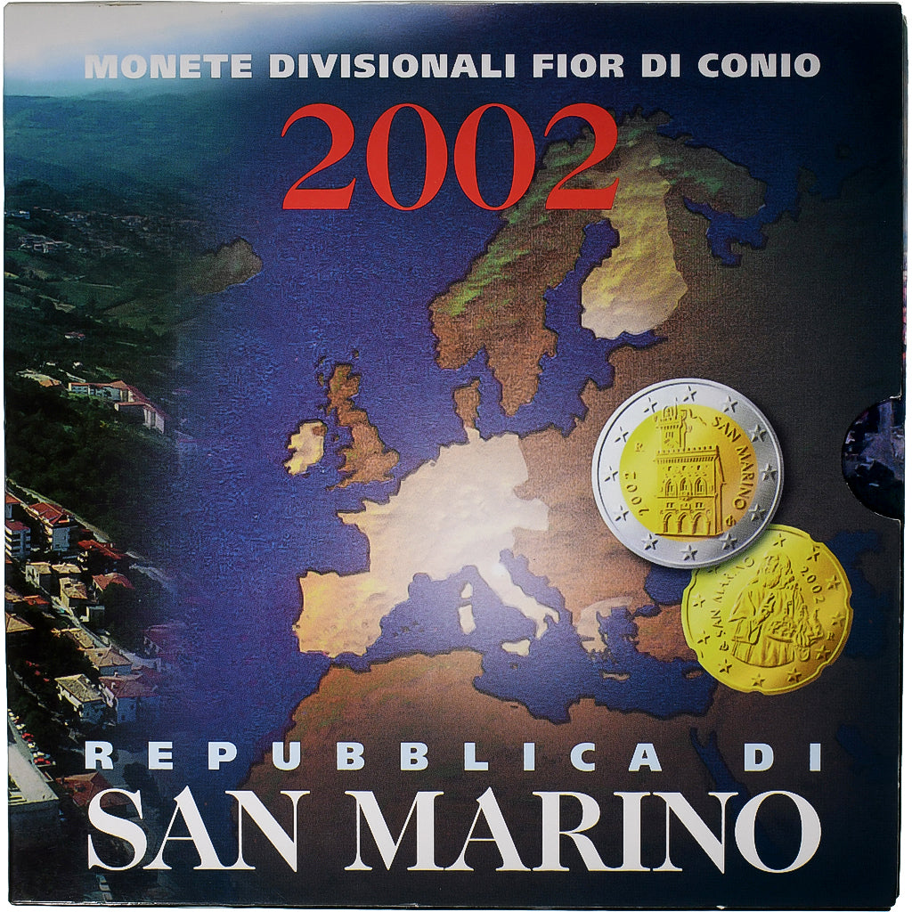 San Marino, 
  
  1 cent až 2 eura, 
  
  BU