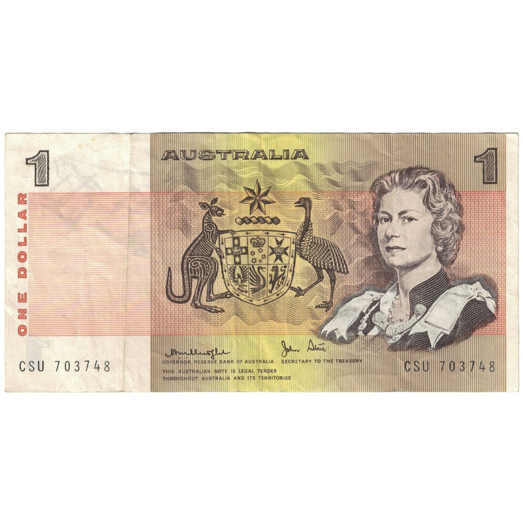Bankovka, 
  
  Austrálie, 
  
  1 dolar