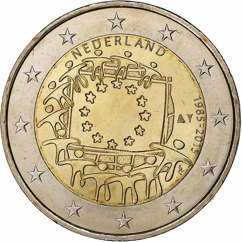 Nizozemí, 
  
  2 eura, 
  
  2015