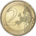 Portugalsko, 
  
  2 eura, 
  
  30 ans Drapeau européen