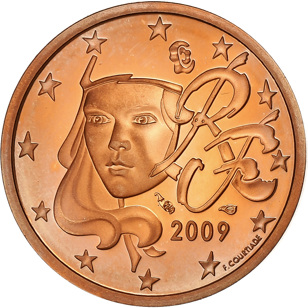 Francie, 
  
  2 euro centy, 
  
  2009
