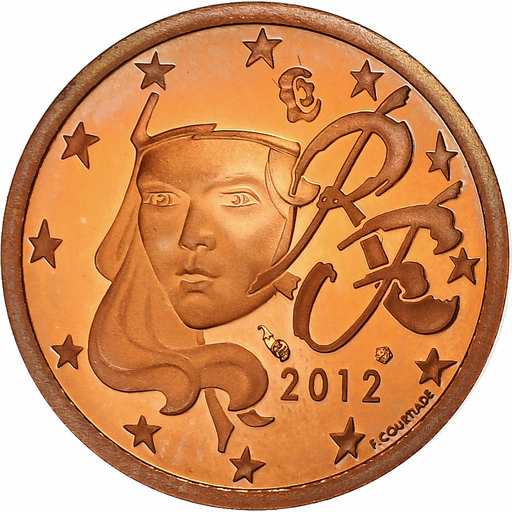 Francie, 
  
  2 euro centy, 
  
  2012