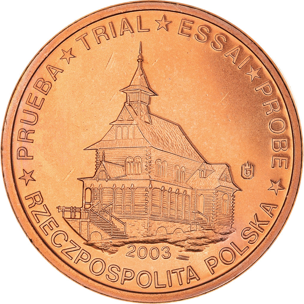 Polsko, 
  
  2 euro centy, 
  
  2003