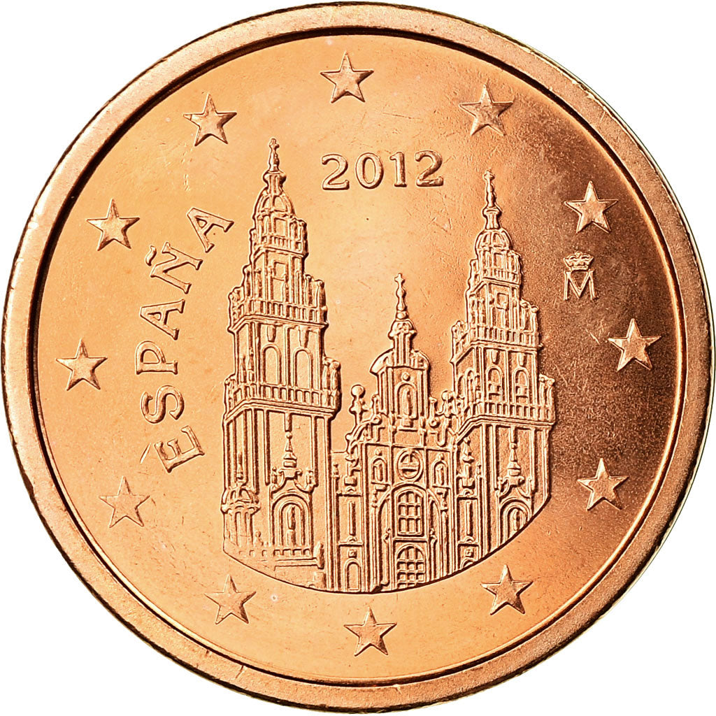 Španělsko, 
  
  2 euro centy, 
  
  2012