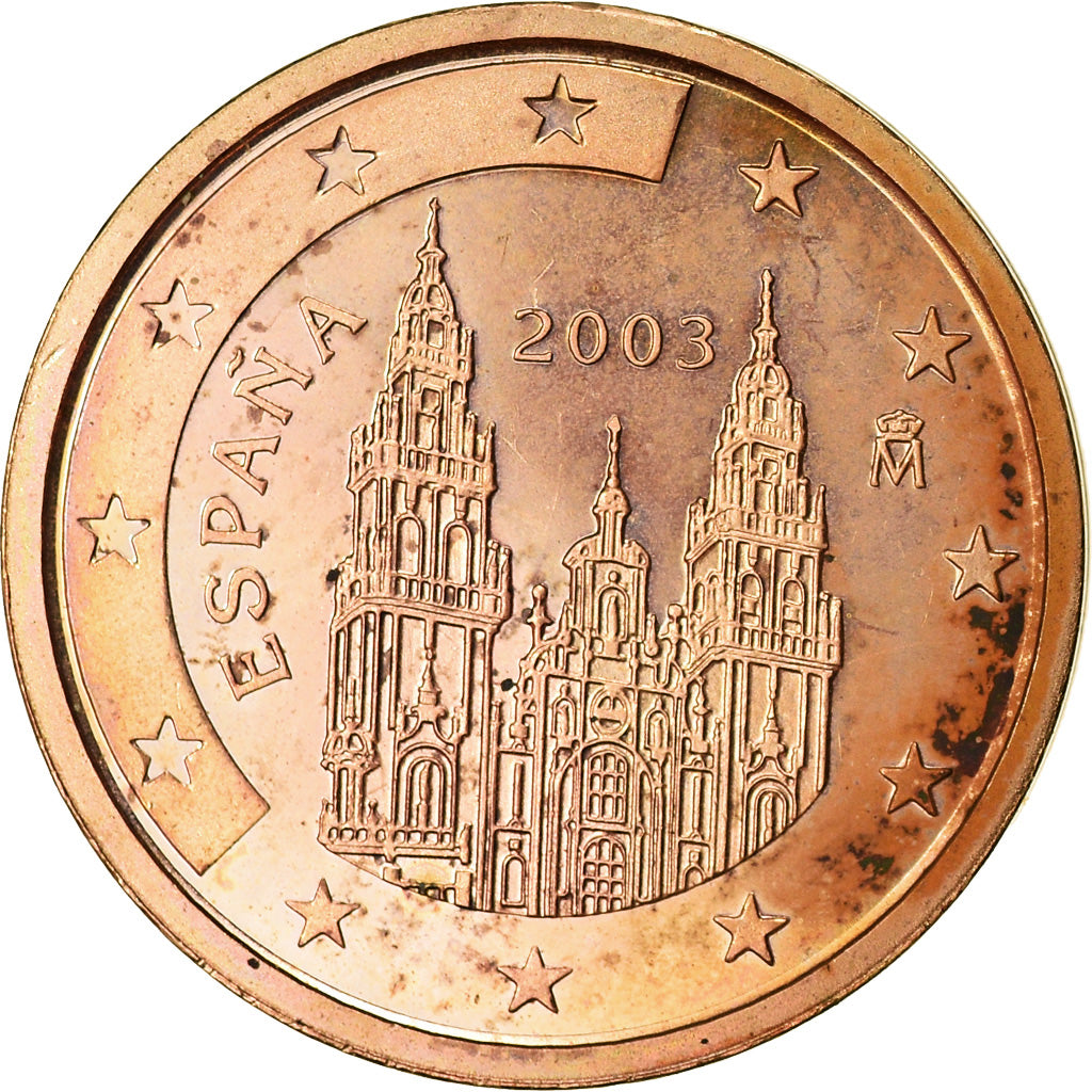 Španělsko, 
  
  2 euro centy, 
  
  2003