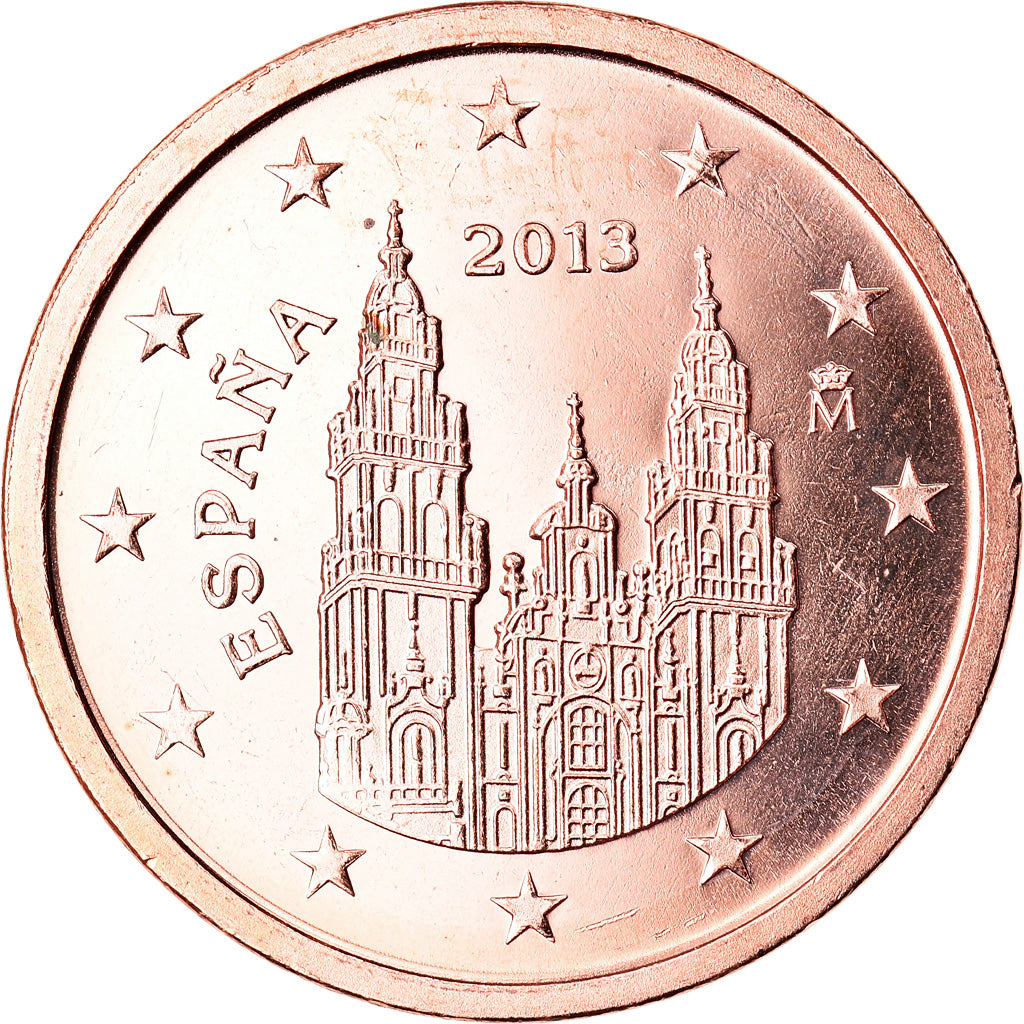 Španělsko, 
  
  2 euro centy, 
  
  2013