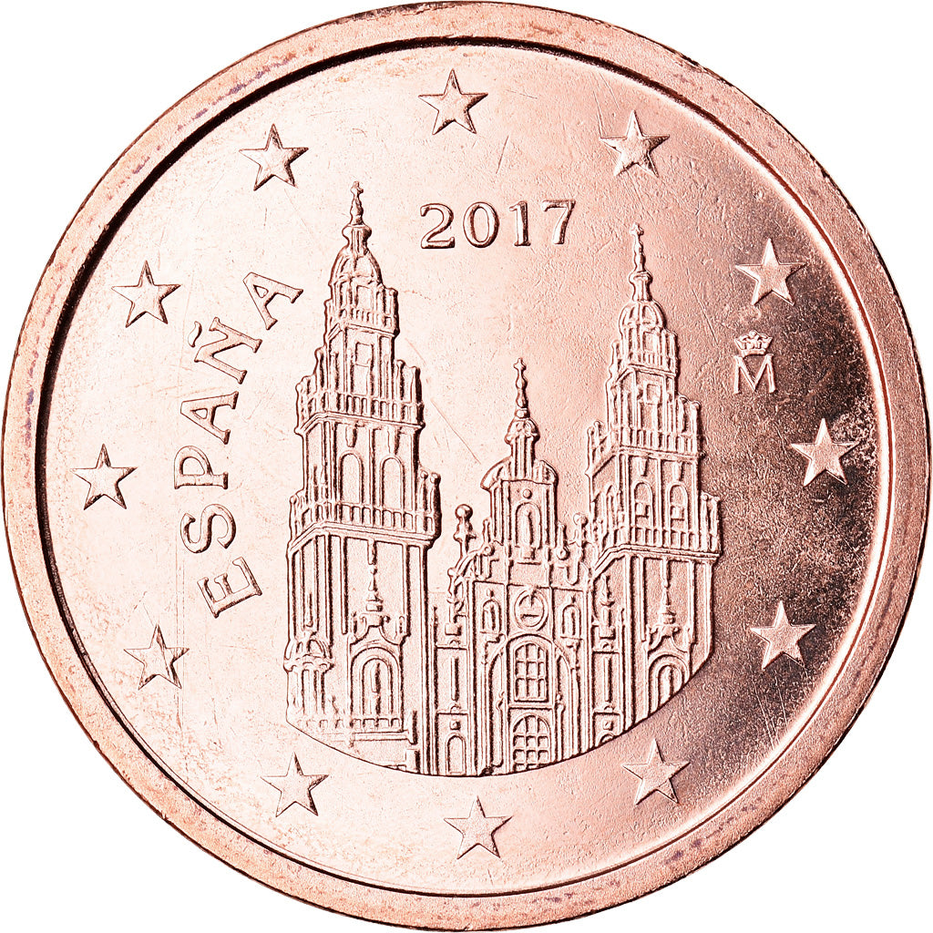 Španělsko, 
  
  2 euro centy, 
  
  2017