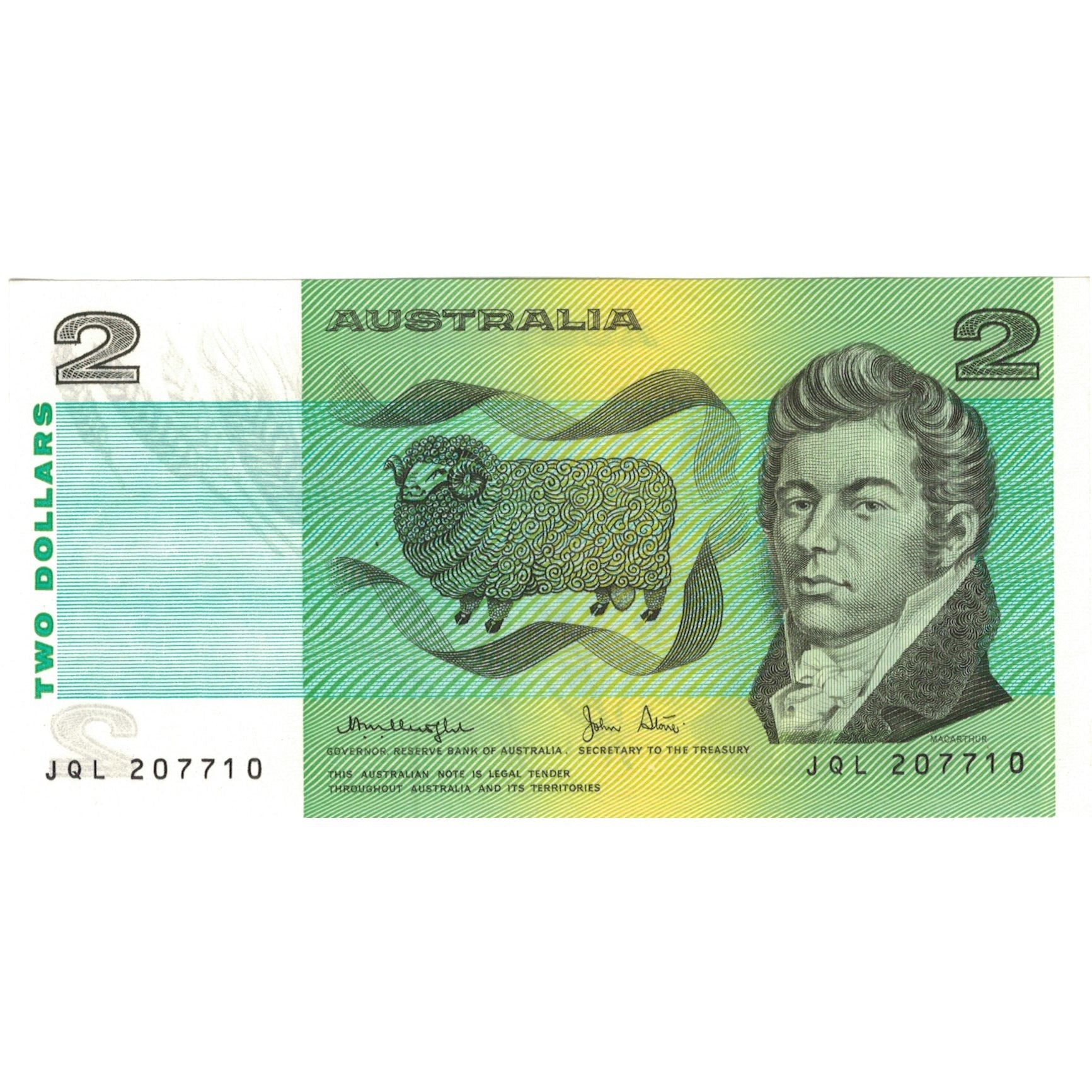 Bankovka, 
  
  Austrálie, 
  
  2 dolary